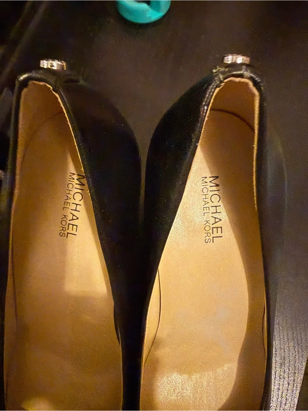 Michael Kors Black Pointed Leather High Heels